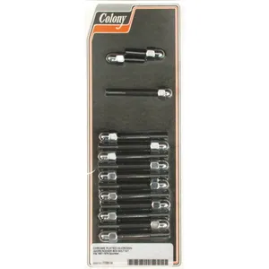 Colony, kit de tornillos para caja de balancines Sportster. Acorn, cromado