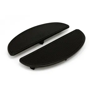 Almohadillas para estriberas ovaladas. Estriadas/ranuradas. Negro
