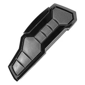 Placas de suelo para conductor Kuryakyn, Enygma. Negro brillante