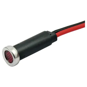 Intermitente LED personalizado de 5/16". Lente roja