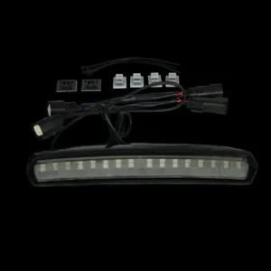 Custom Dynamics, luz para tapa de Tour-Pak®. Negro, lente ahumada