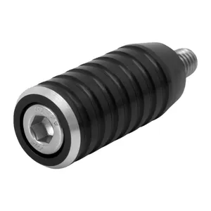 Motone, perno final de cambio acanalado. Negro anodizado