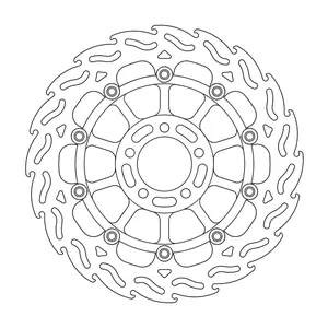 Rotor de freno flotante serie Flame de Moto-Master