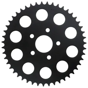 Piñón trasero, negro. 47t