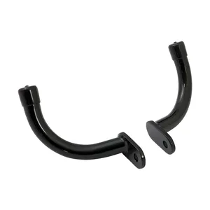 Soportes para alforjas de turismo. Negro