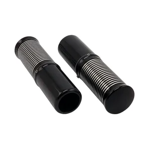 Kustom Tech, juego de empuñaduras de manillar FL. Acelerador interno, negro CC