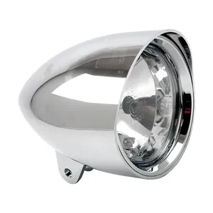 Faro Smoothie de 5-3/4" con visera redonda. Cromado
