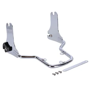 Kit de sissy bar de una pieza vertical. Cromado