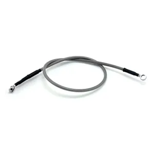 Manguera de freno Goodridge superior delantera, acero inoxidable con recubrimiento transparente