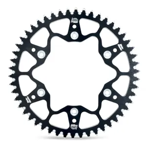 Corona trasera de aluminio - Piñón negro 420-45T SX65