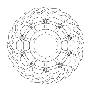 Rotor de freno flotante serie Flame de Moto-Master