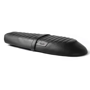 Asiento de touring Trip Machine para Royal Enfield Twins, cuero negro