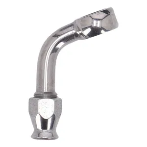 Goodridge, racor 3/8" (10mm) 70 grados. Acero inoxidable