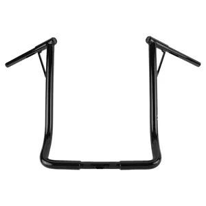 Burly, manillar Louie B de 1-1/4", 19" de elevación. Negro