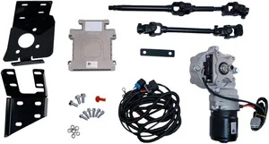 Kit de dirección asistida eléctrica instalado en el chasis de una motocicleta Harley-Davidson