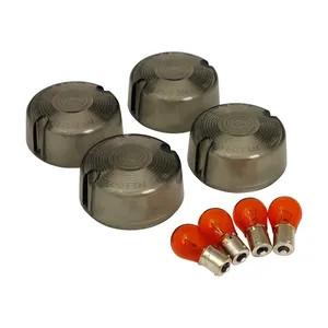 Kit de lentes abombadas para intermitentes, ahumado