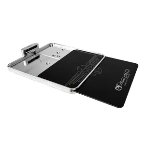 HeinzBikes, soporte lateral para placa de matrícula. Cromado