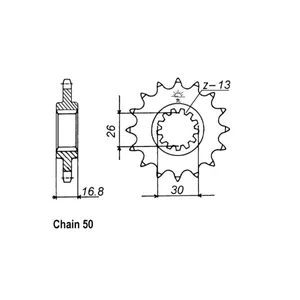Piñón delantero JT 333.16