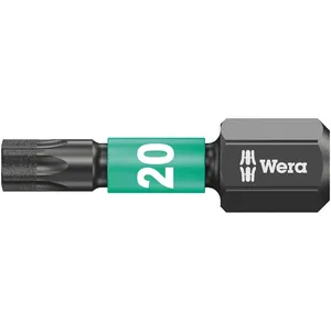 Puntera Wera de 1/4" para tornillos Torx® Impaktor TX20