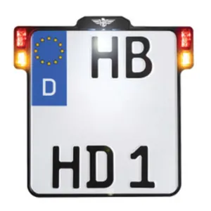HeinzBikes, soporte para placa de matrícula All-Inn 2.0 con luz trasera