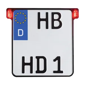 Soporte de matrícula HeinzBikes, All-inn 2.0. Negro