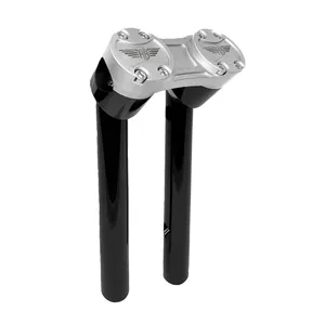 HeinzBikes, elevadores pullback Clubstyle 8". Negro/Plata