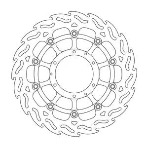 Rotor de freno flotante serie Flame de Moto-Master