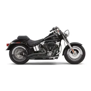 Cobra, escape corto curvado Speedster. Negro
