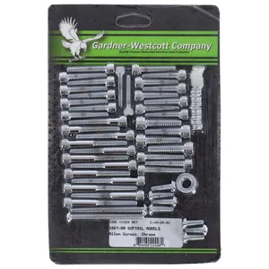 Kit de montaje de tapa lateral Big Twin, cromo allen <span style="color: red;font-size: 0,5em">- PEDIDO ESPECIAL -</span>
