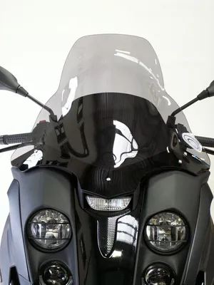 Parabrisas transparente curvado para motocicleta estilo custom