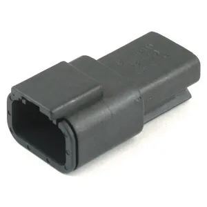 NAMZ, conector Deutsch DTM. Negro, hembra, 3 pines