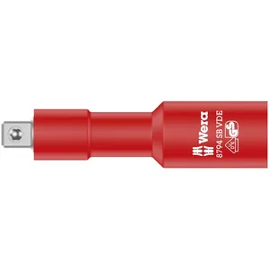 Barra de extensión Wera Zyklop VDE corta, accionamiento de 3/8", 91 mm de largo