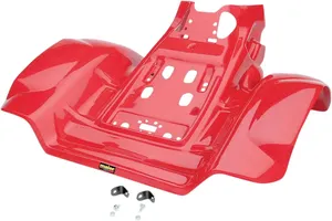 Replacement mudguard plastic - ATV rear, red