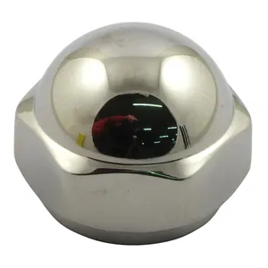 Tuerca de dirección, tipo acorn. Acero inoxidable