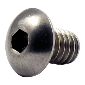 Perno de cabeza botón de acero inoxidable 8/32 x 1/4 pulgada