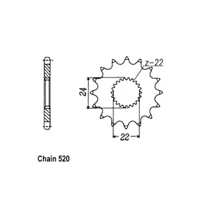 Piñón delantero JT 394.15