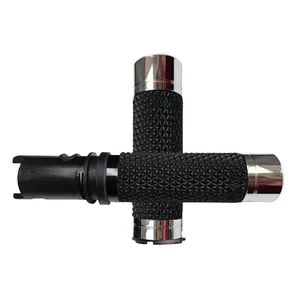 Empuñaduras Avon, K25 con acelerador electrónico. Cromo negro