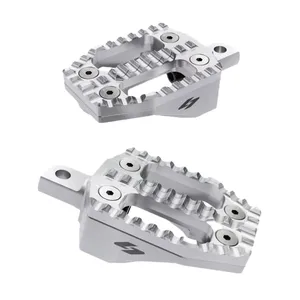 Kraus, juego de estriberas EXO. Parte superior de aluminio mecanizado / Base de aluminio mecanizado