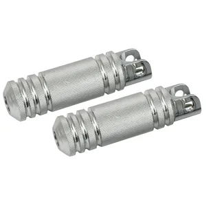 Peldaños de aluminio con estrías. Diámetro grande. Pulidos