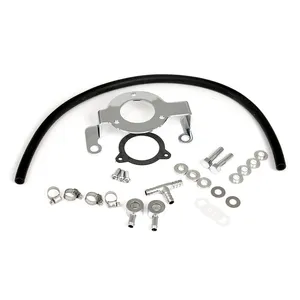 Kit de soporte adaptador de filtro de aire. Cromado