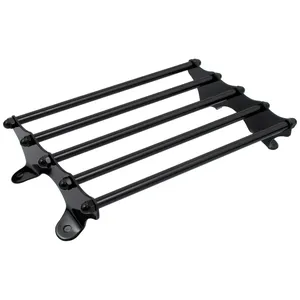 Portaequipajes estilo antiguo Paughco. Negro