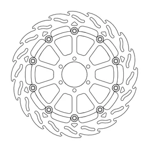 Rotor de freno flotante serie Flame de Moto-Master