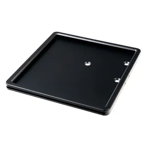 Cult-Werk, placa base universal para matrícula con montaje lateral. Negro
