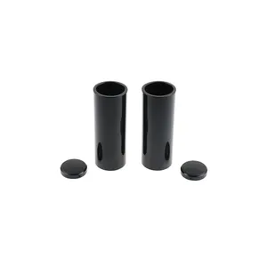 Cult-Werk, kit de cubiertas de horquilla de 4 piezas. Negro brillante