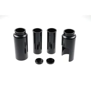 Cult-Werk, kit de cubiertas de horquilla de 6 piezas. Negro brillante