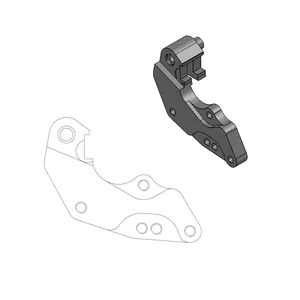 Supporto riposizionamento disco anteriore Dakar 298mm