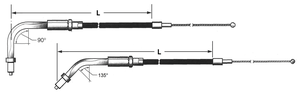 Cable de acelerador y retorno Screamin' Eagle para Harley-Davidson Road King 2002-2003