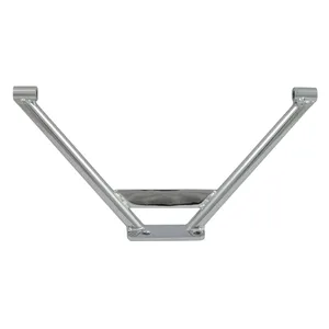 Soporte de estriberas para pasajero de chasis rígido. Cromado