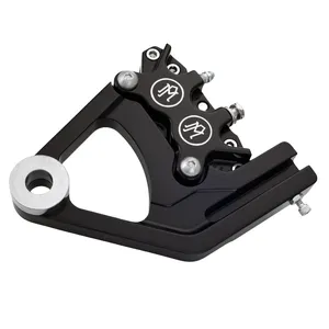 PM, Pinza/soporte trasero de una pieza de 4 pistones. Negro CC