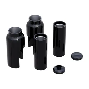 Rick's Motorcycles, kit de cubiertas de horquilla, 6 piezas. Negro